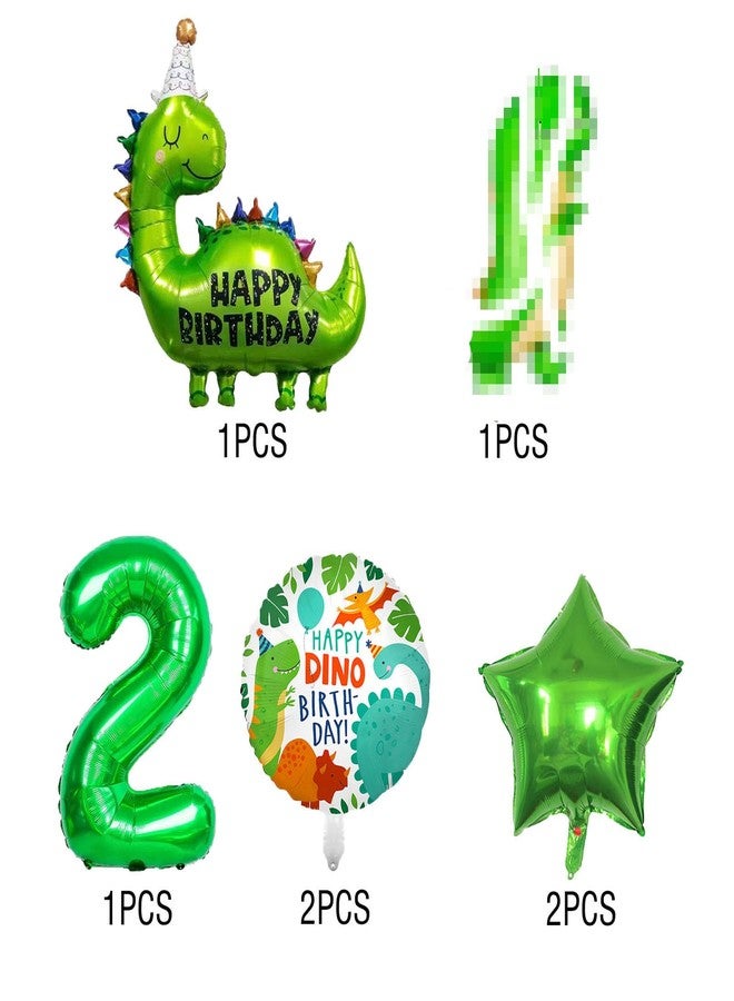 ALLPICK Dinosaur Birthday Party Decorations - Foil Balloons, Supplies for Kids' 2nd Birthday & Baby Shower - Image 4